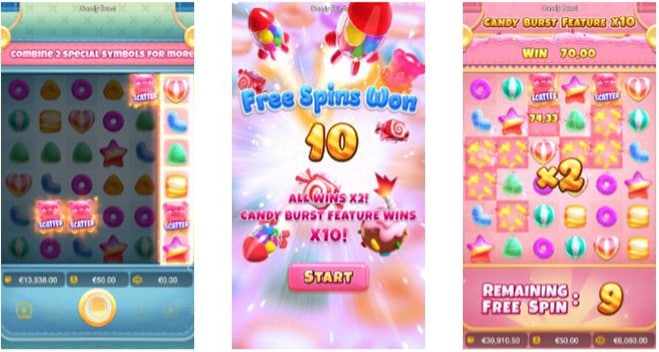 ทดลองเล่นcandy burst